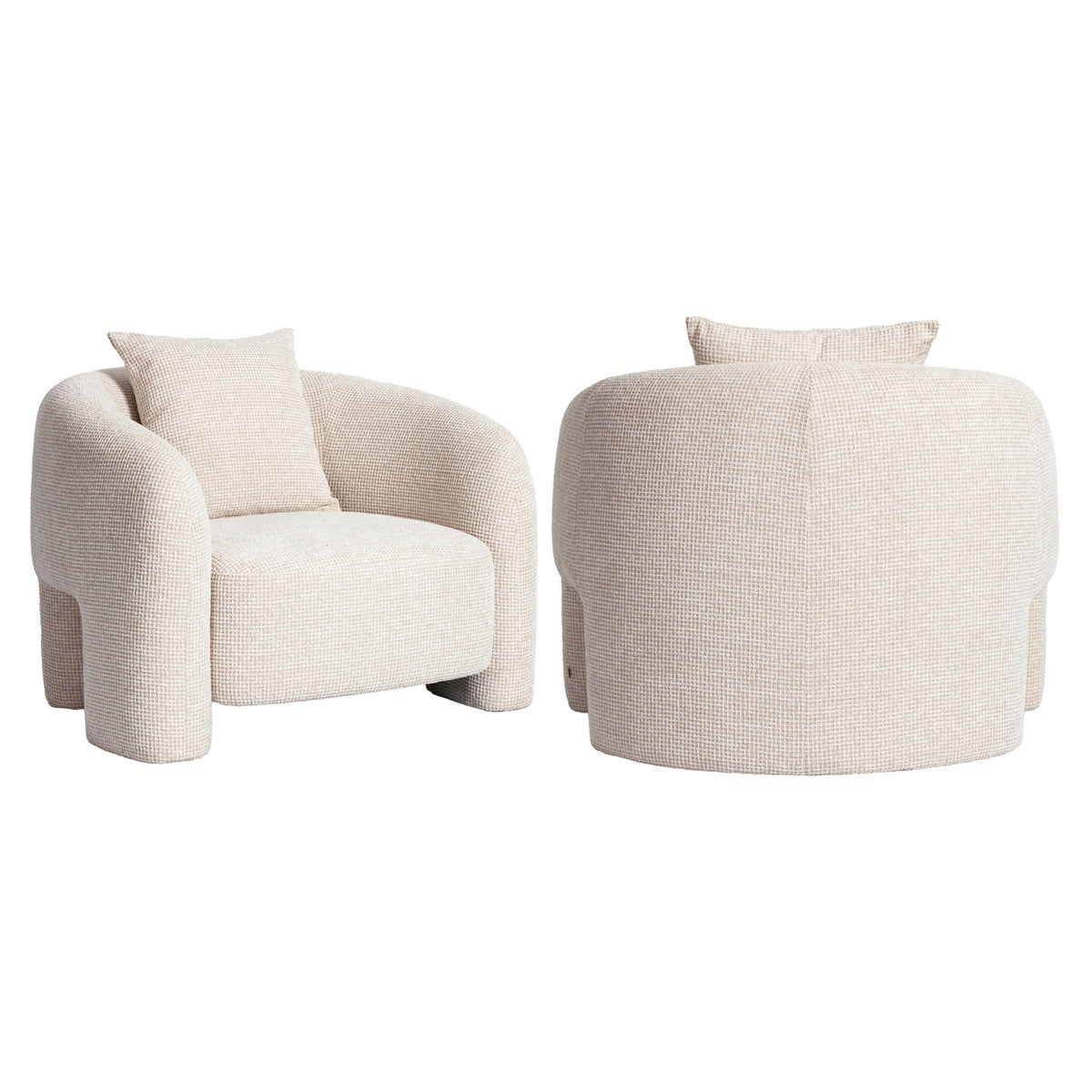 Fotoliu Tuscany, blockweave bej