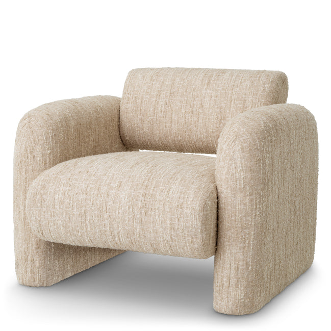 Fotoliu Vesper, bouclé sonata crem