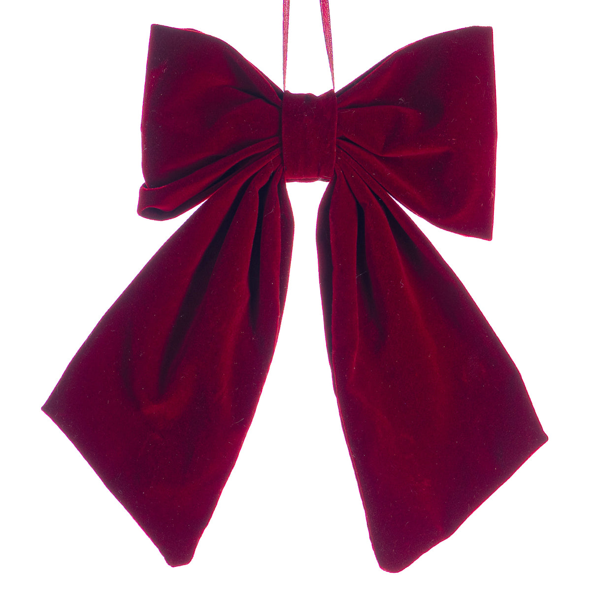 Fundă umplută din textil, burgund, 21 cm