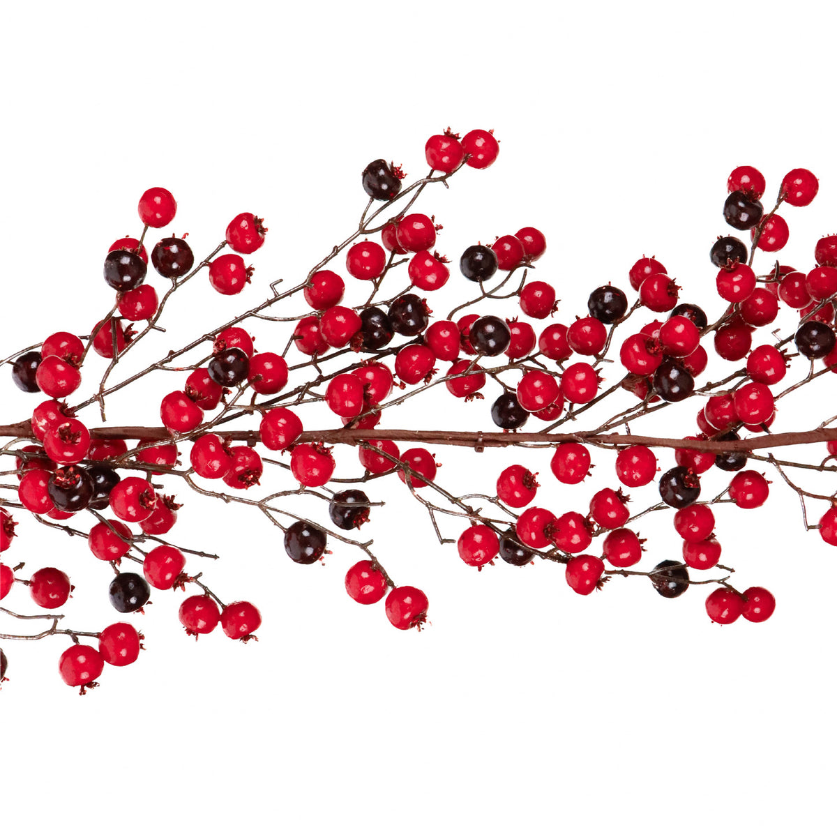 Ghirlandă cu fructe de pădure, roșu/burgund, 180 cm