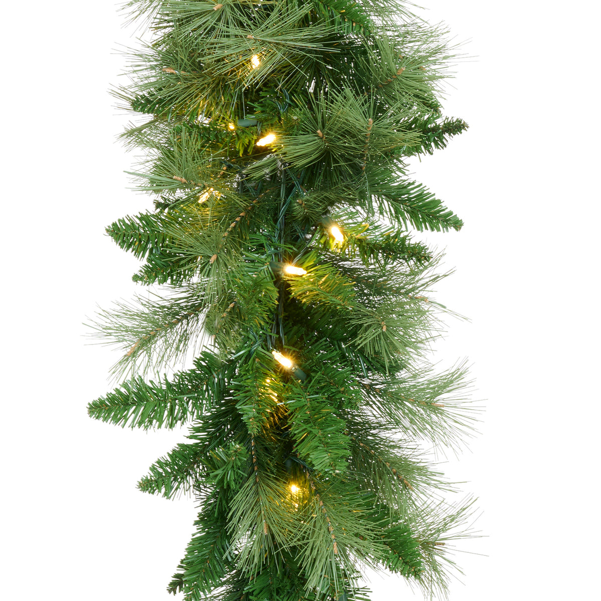 Ghirlandă de brad de exterior cu 100 LED-uri, conectabilă cap la cap, 183 cm, 225 vârfuri