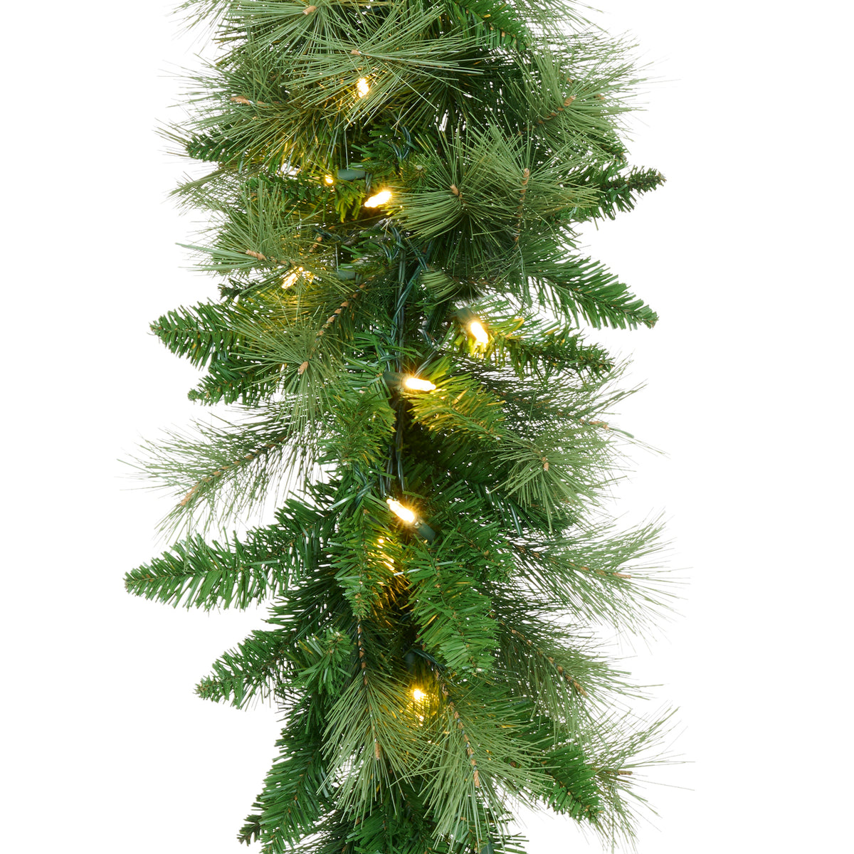 Ghirlandă de brad de exterior cu 200 LED-uri, conectabilă cap la cap, 610 cm, 795 vârfuri