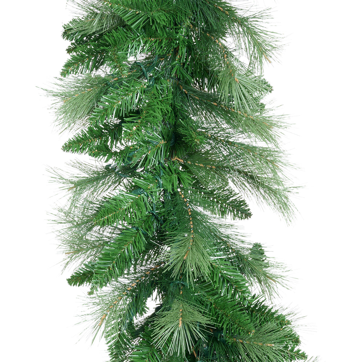 Ghirlandă de brad de exterior, verde, 183 cm, 225 de vârfuri