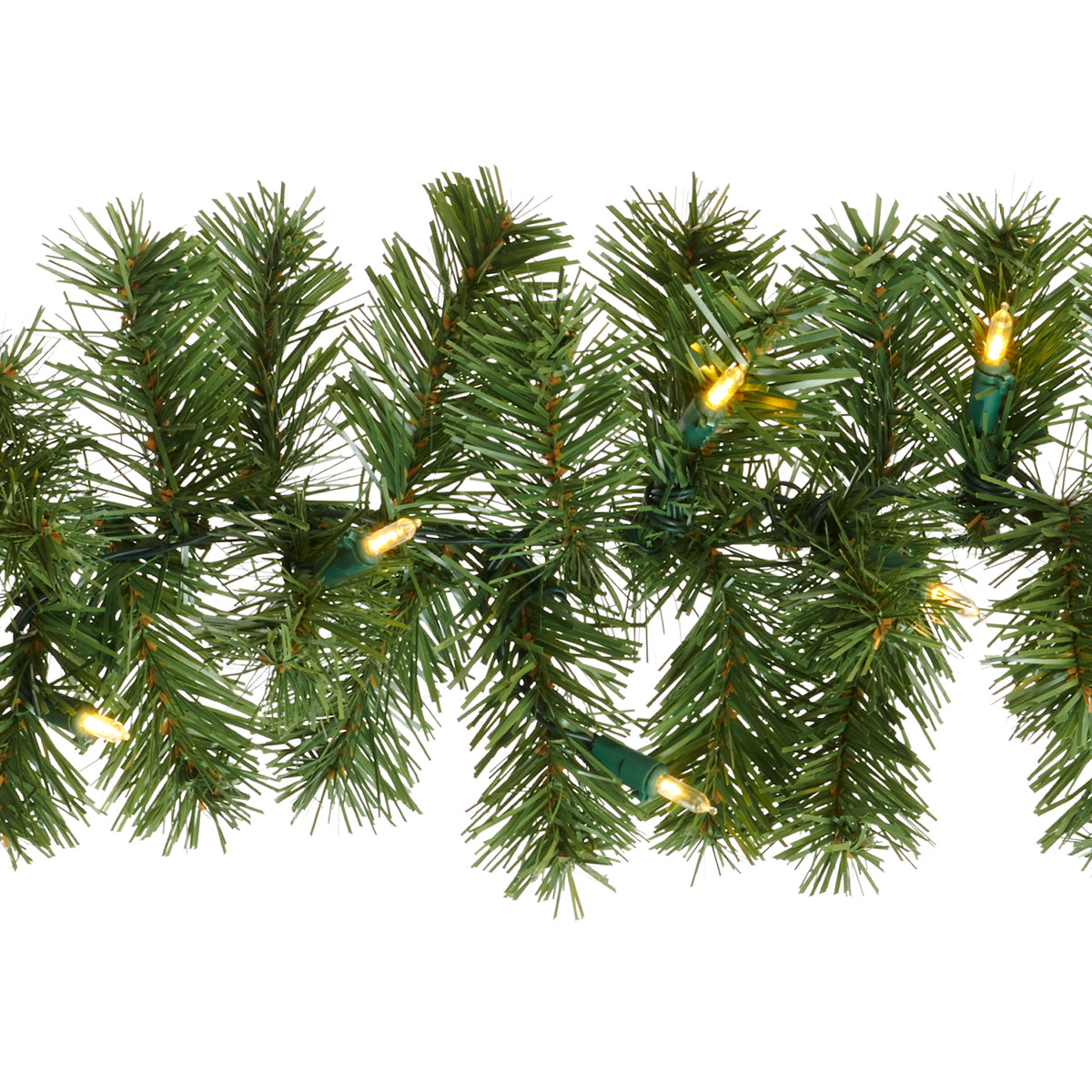 Ghirlandă de brad norvegian „French tips” cu 30 LED-uri, 150 cm, 90 de vârfuri
