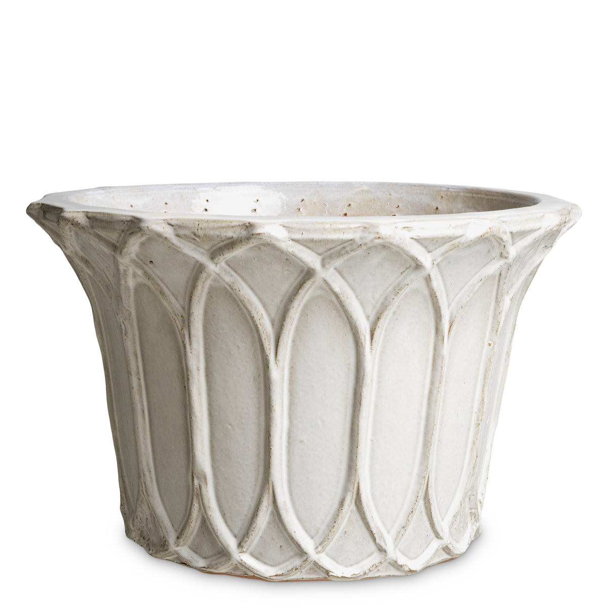 Ghiveci de exterior Iverson, finisaj gri deschis, set de 2