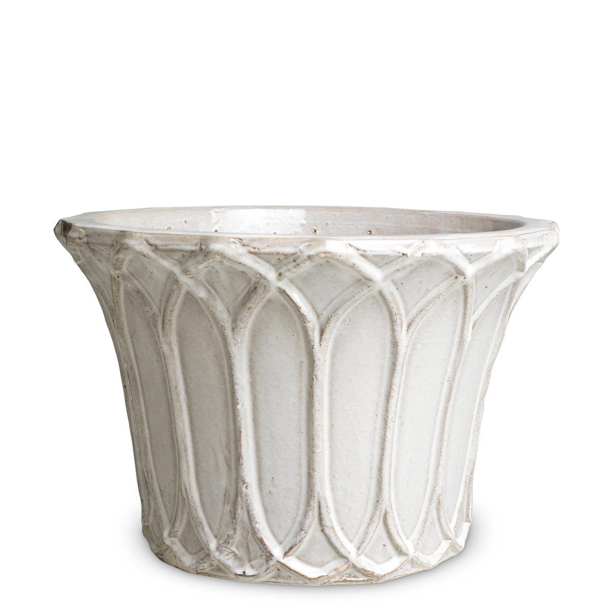 Ghiveci de exterior Iverson, finisaj gri deschis, set de 2