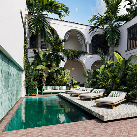 Ghiveci de exterior Ocean Club, verde