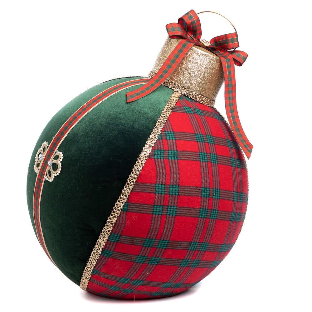 Glob Urias Decorativ pentru Casa rosu/verde/auriu 51cm