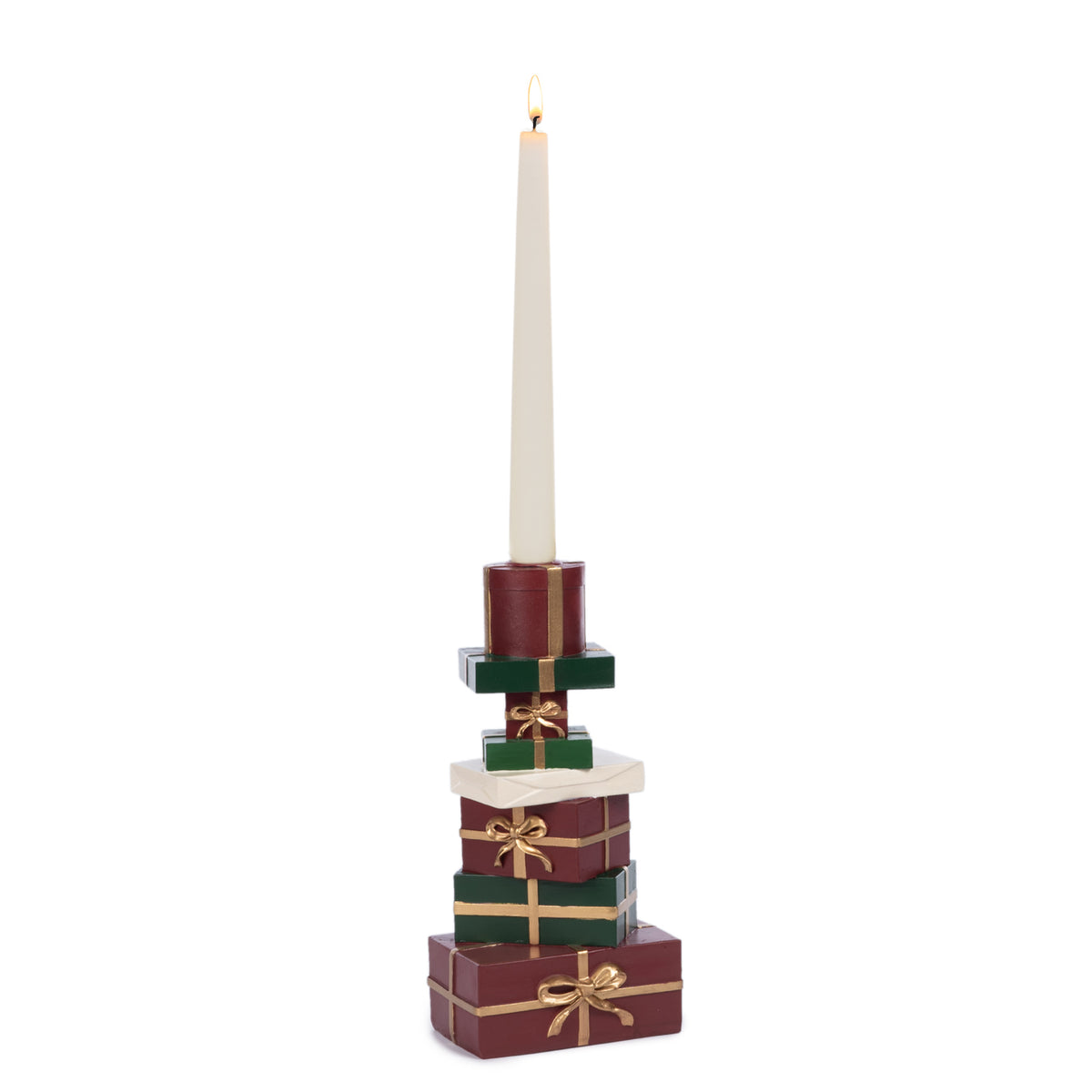 Grămadă de cutii cadou de Crăciun, roșu/verde, 24 cm