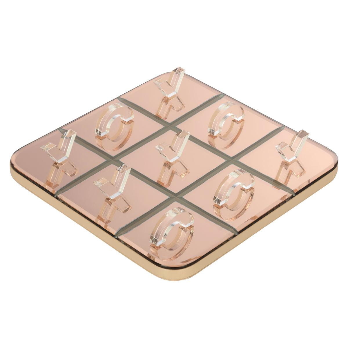 Joc decorativ Caylin, auriu, Tic-Tac-Toe