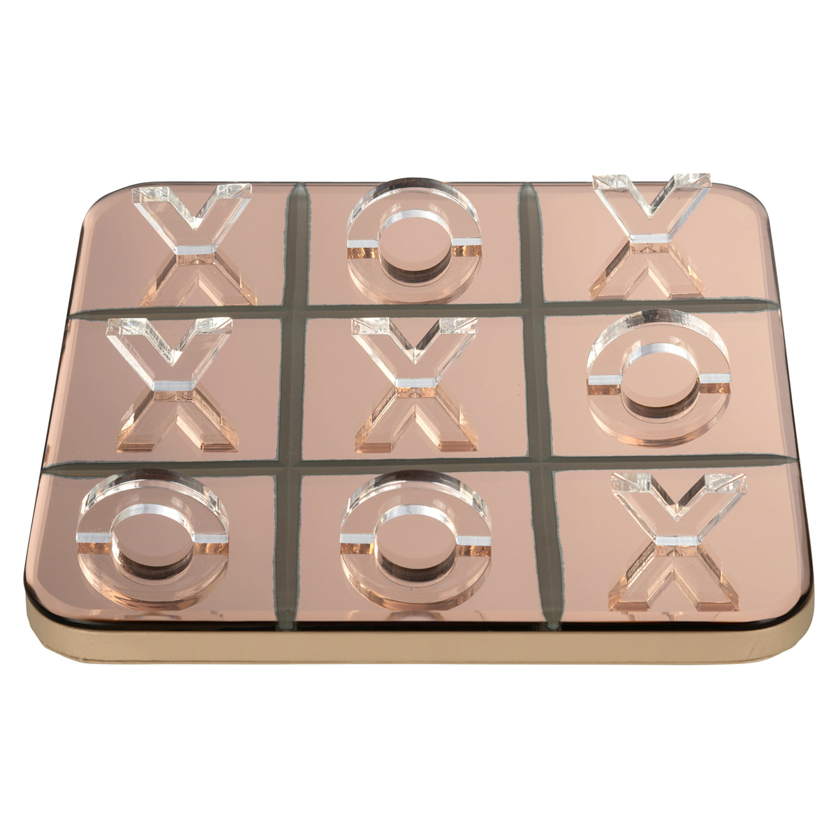 Joc decorativ Caylin, auriu, Tic-Tac-Toe