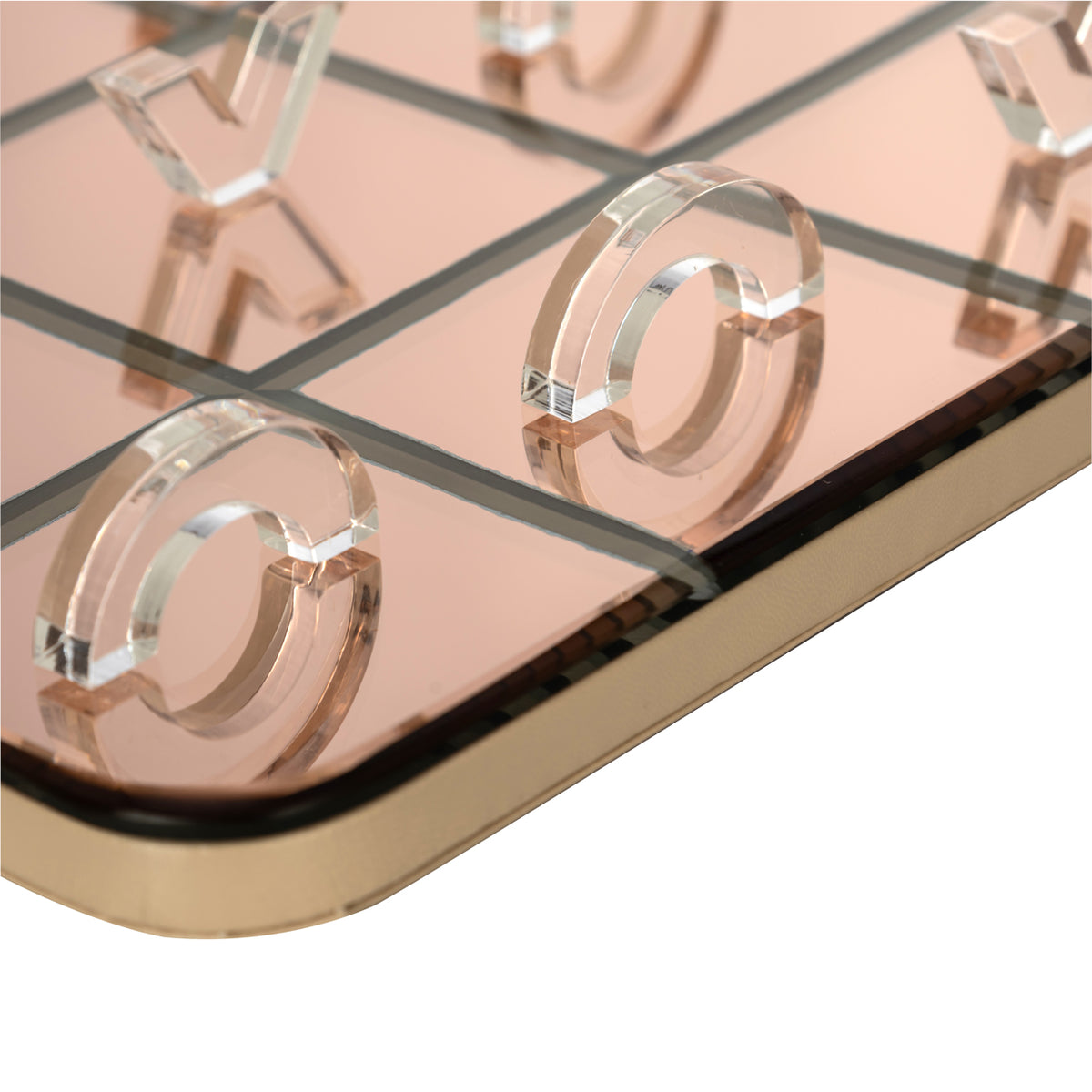 Joc decorativ Caylin, auriu, Tic-Tac-Toe