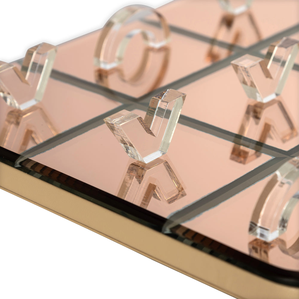 Joc decorativ Caylin, auriu, Tic-Tac-Toe