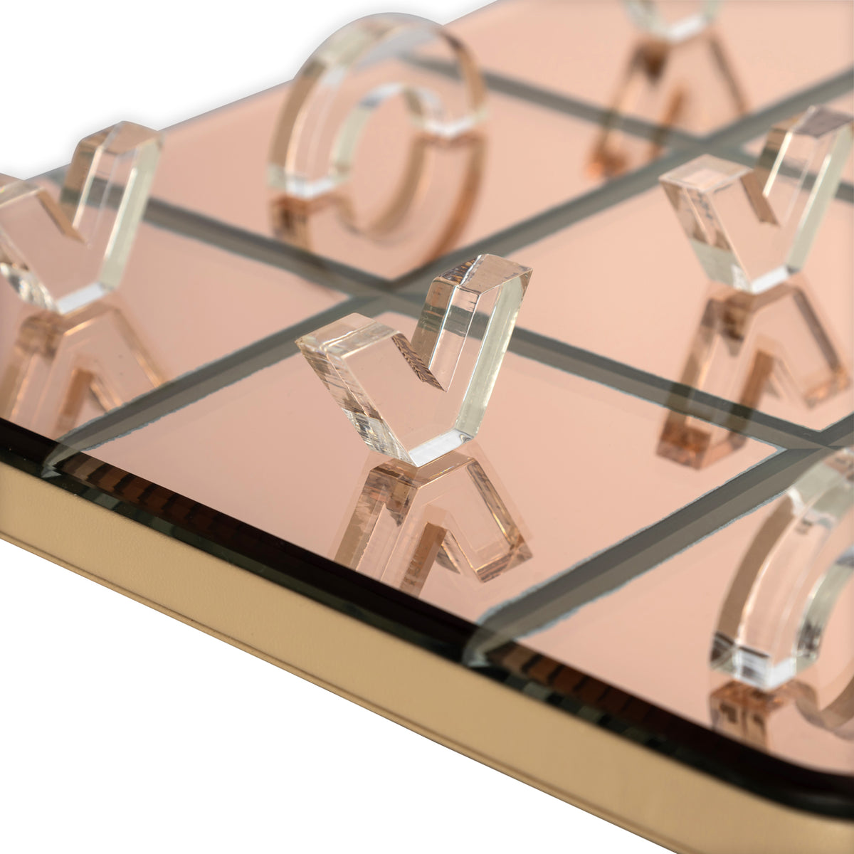 Joc decorativ Caylin, auriu, Tic-Tac-Toe