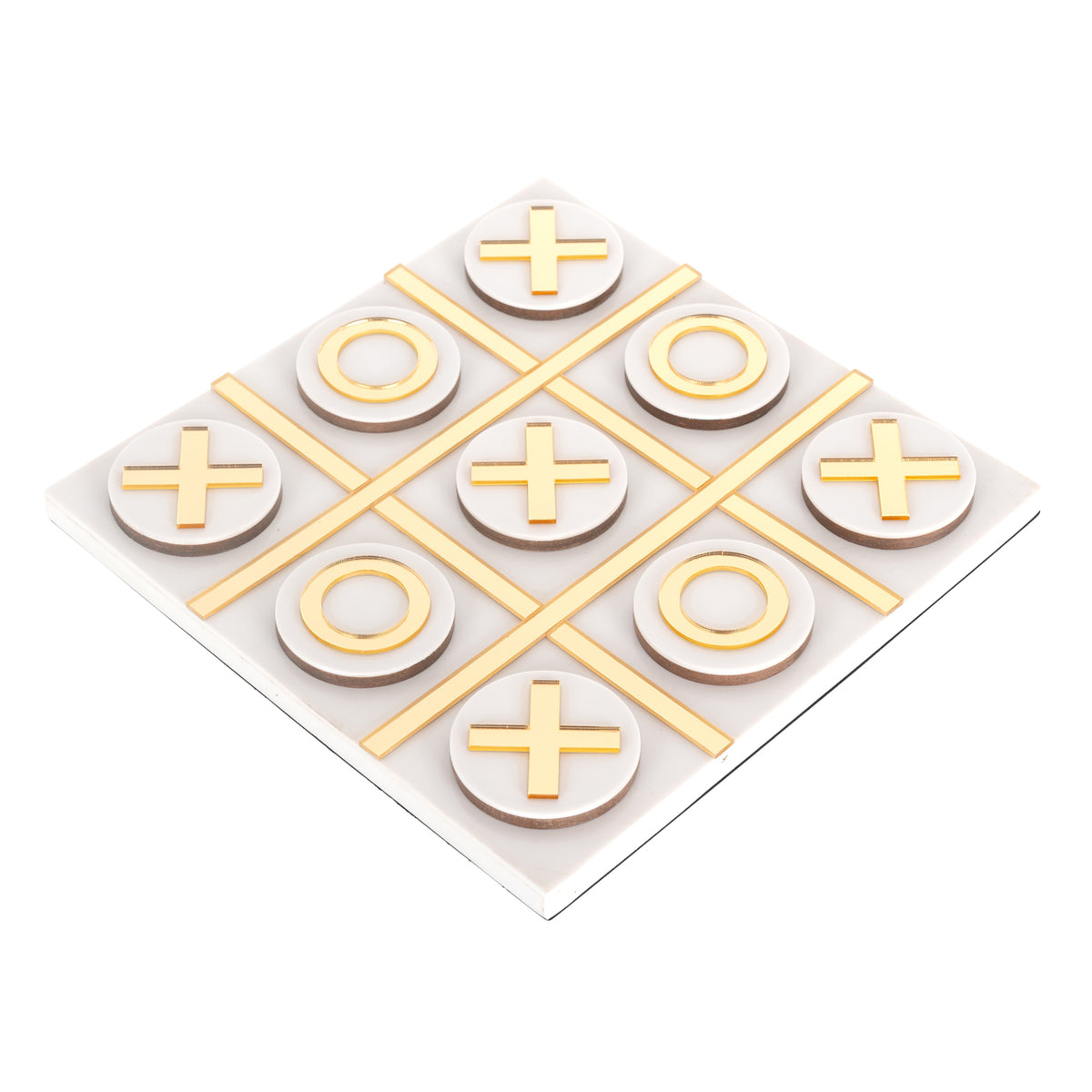Joc decorativ Maylie, alb, Tic-Tac-Toe