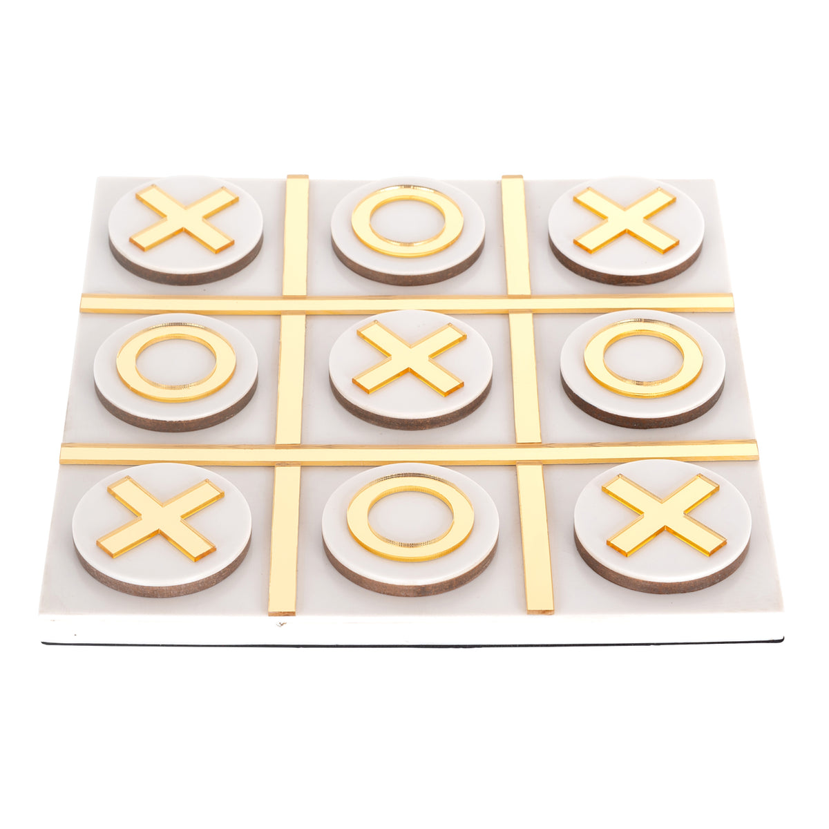 Joc decorativ Maylie, alb, Tic-Tac-Toe
