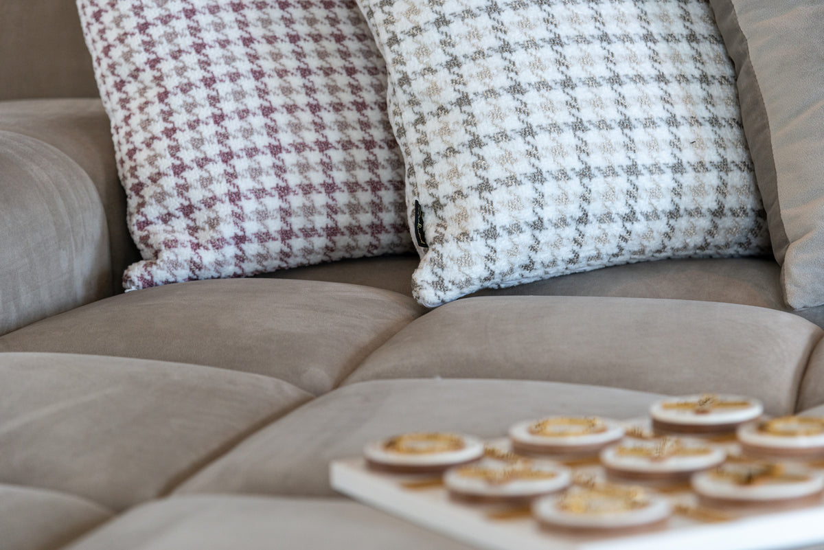 Joc decorativ Maylie, alb, Tic-Tac-Toe – ambient