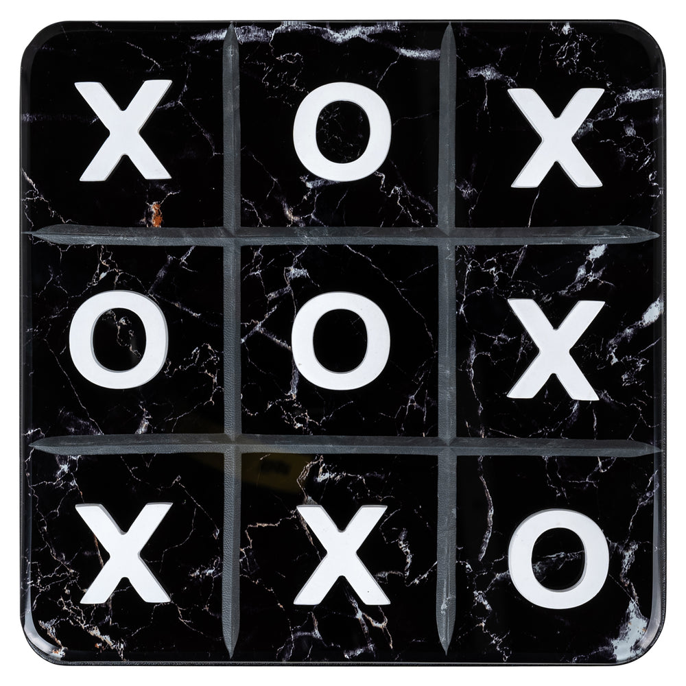 Joc decorativ Trixi, negru/alb, Tic-Tac-Toe