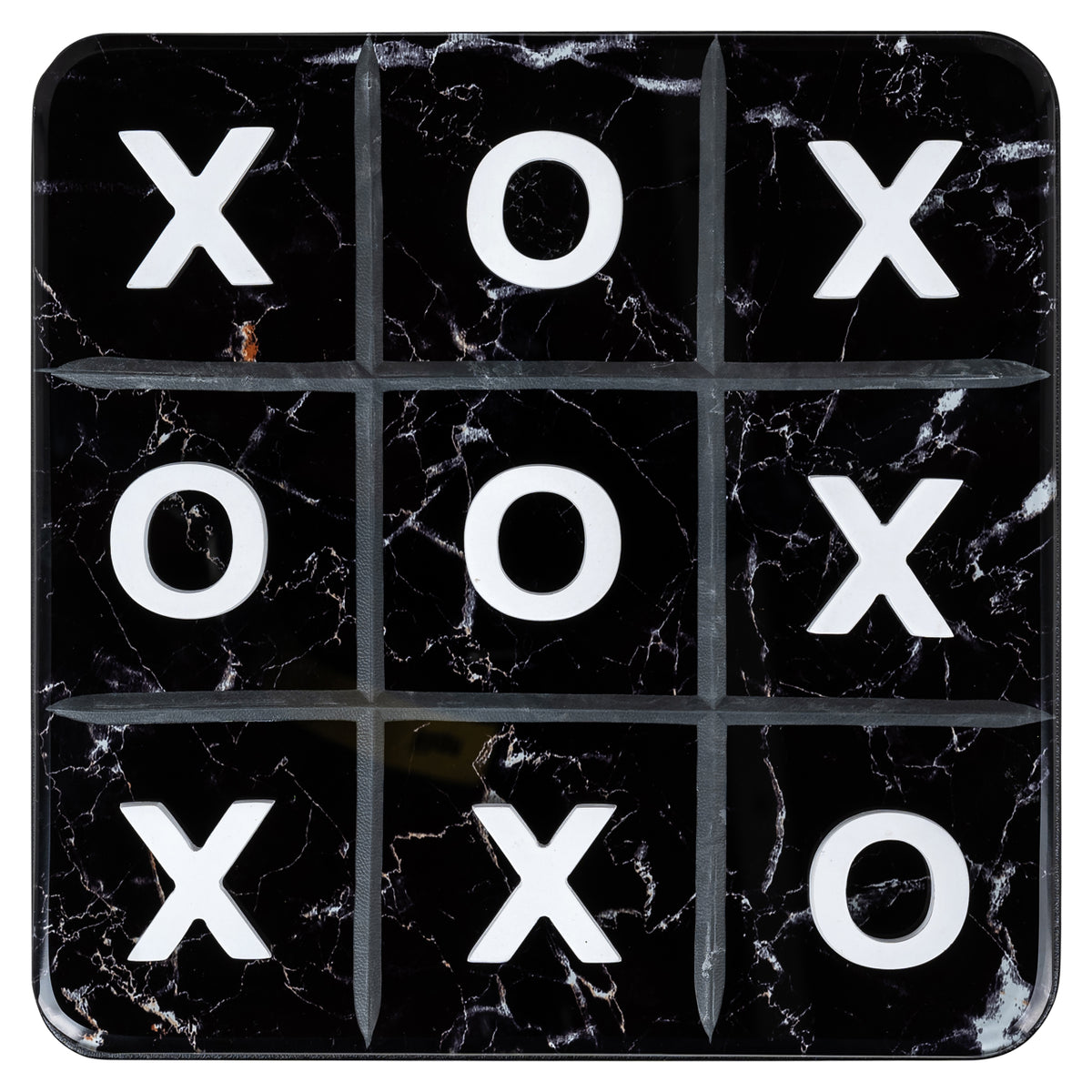 Joc decorativ Trixi, negru/alb, Tic-Tac-Toe
