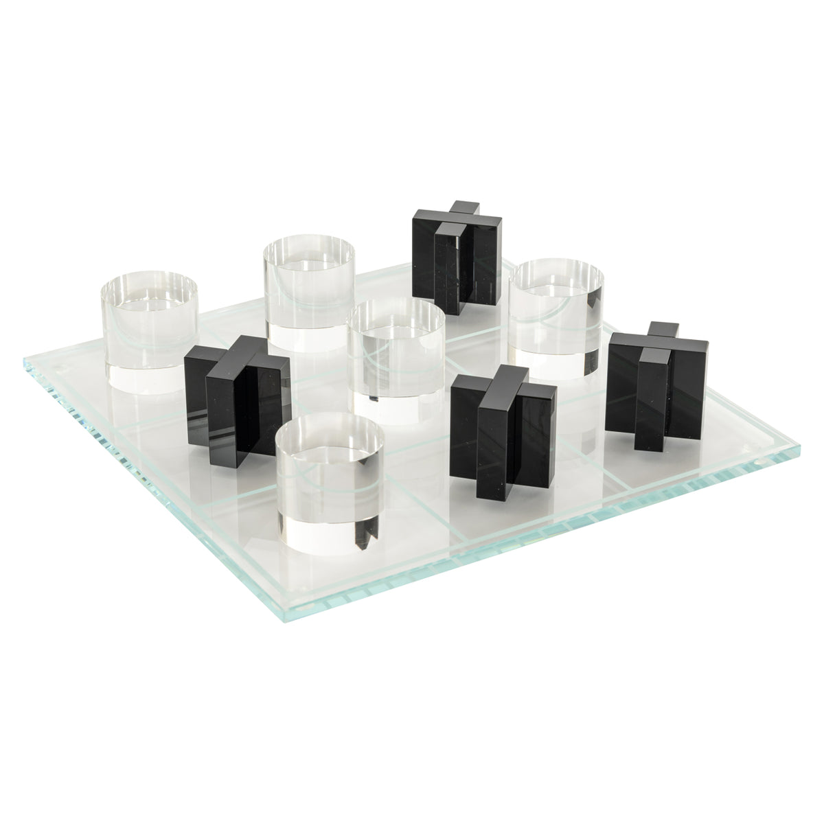 Joc decorativ Zala, negru, Tic-Tac-Toe