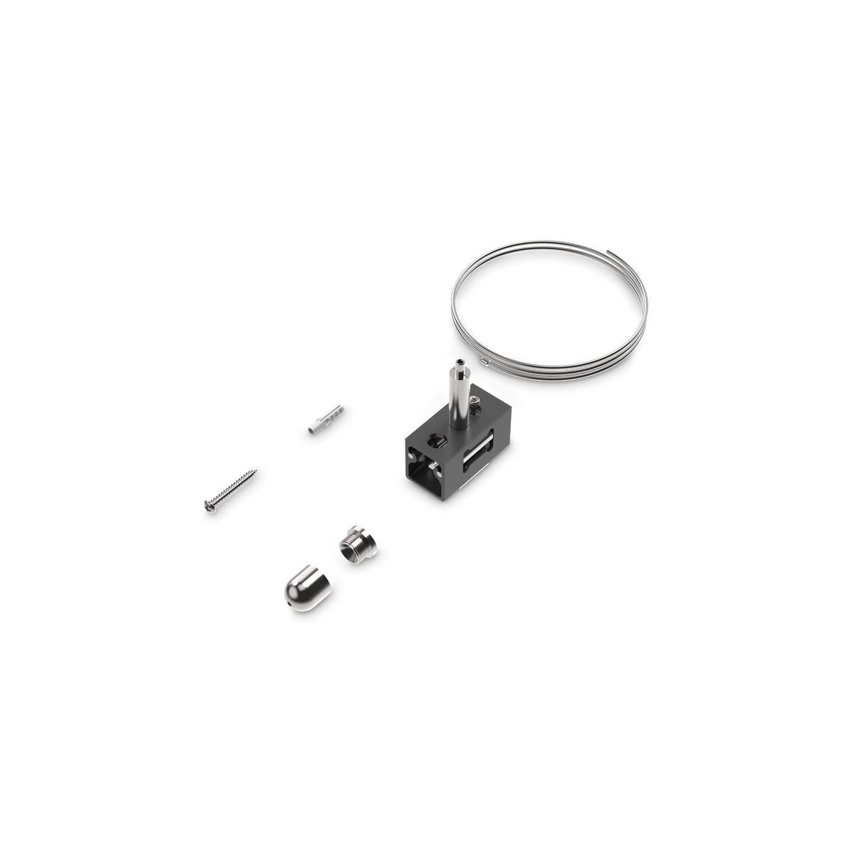 Kit de suspensie Ego bi-emisie 2 m, negru