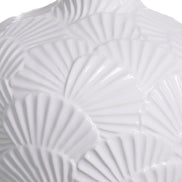 Lampă de masă Andorra, ceramică alb-crem, cu abajur