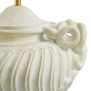 Lampă de masă Antonine, finisaj antichizat, cu abajur