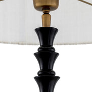 Lampă de masă Arabella, finisaj negru lucios, cu abajur