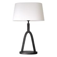 Lampă de masă Coosa, finisaj bronz, cu abajur