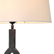 Lampă de masă Coosa, finisaj bronz, cu abajur