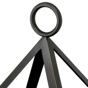 Lampă de masă de exterior Riserva L, finisaj bronz cu reflexe, sticlă albă