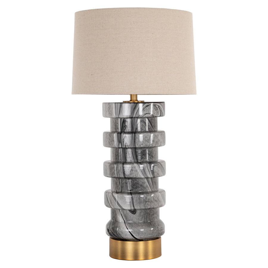 Lampă de masă Jaylee, negru/alb