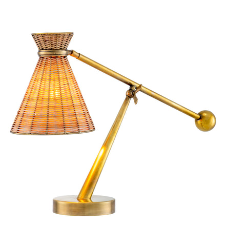 Lampă de masă Kon Tiki, ratan