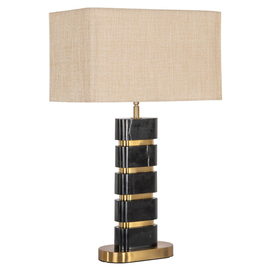 Lampă de masă Levina, negru/auriu