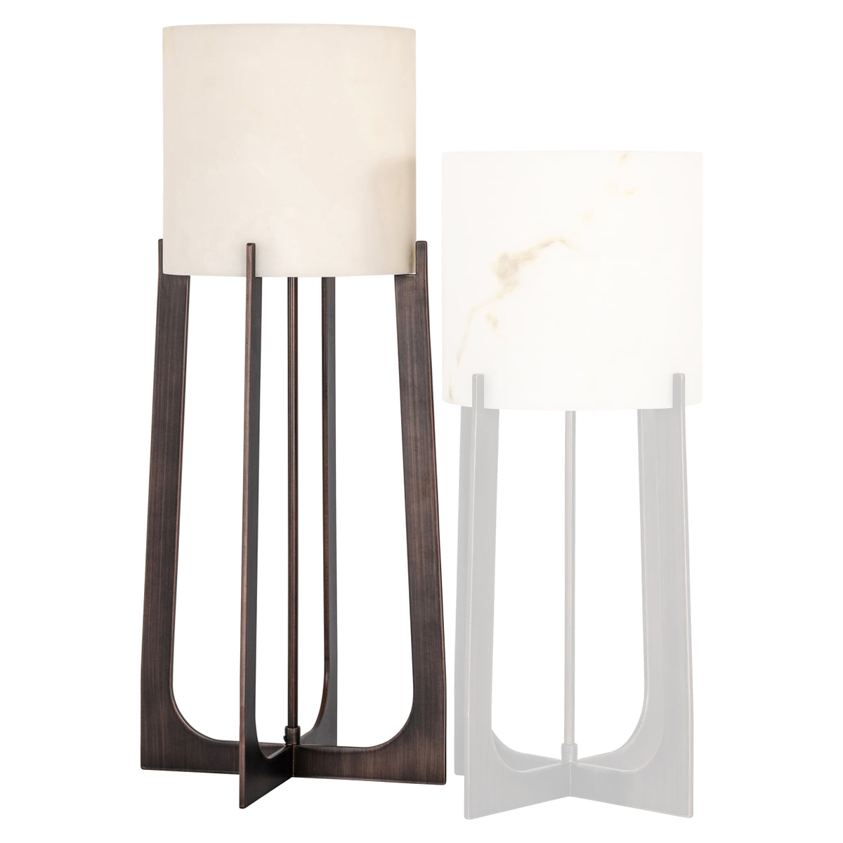Lampă de masă Loura, bronz, mare