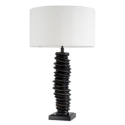 Lampă de masă Miro, finisaj bronz cu reflexe, cu abajur