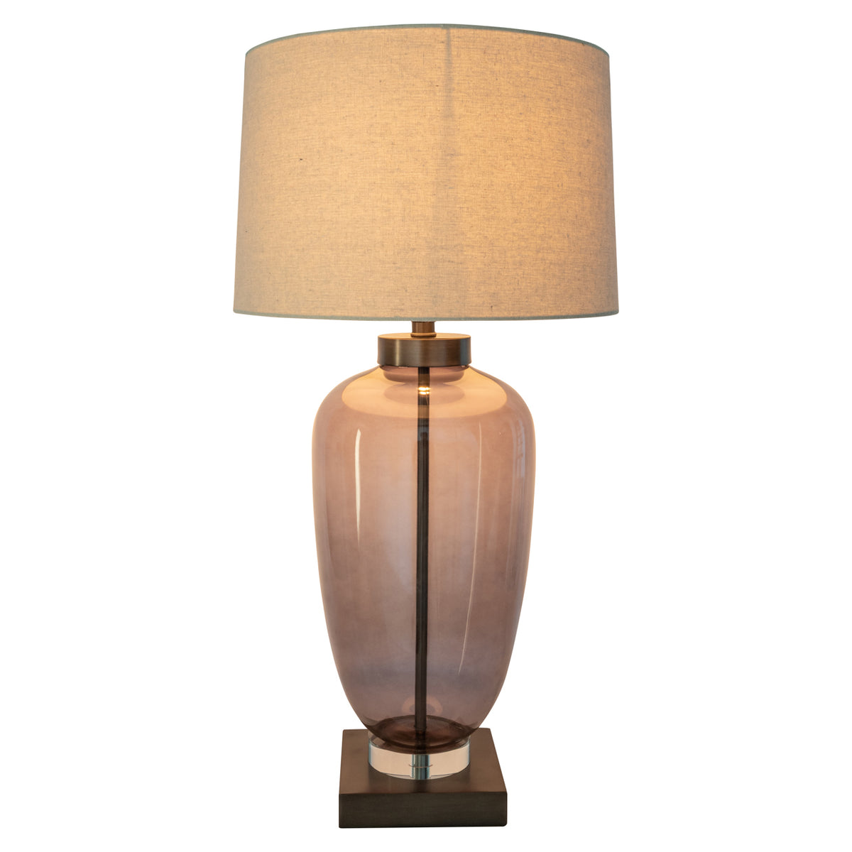 Lampă de masă Monsoe, fumuriu