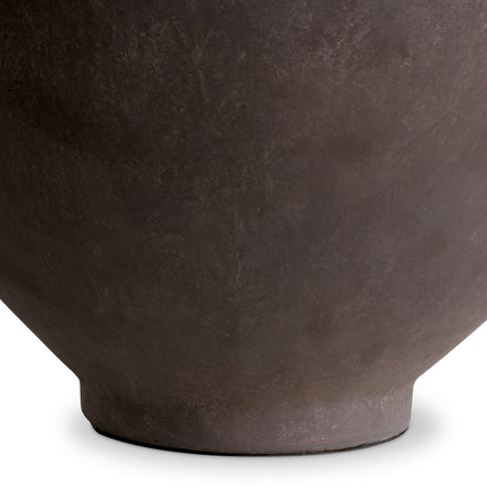 Lampă de masă Moon Jar, finisaj taupe, cu abajur