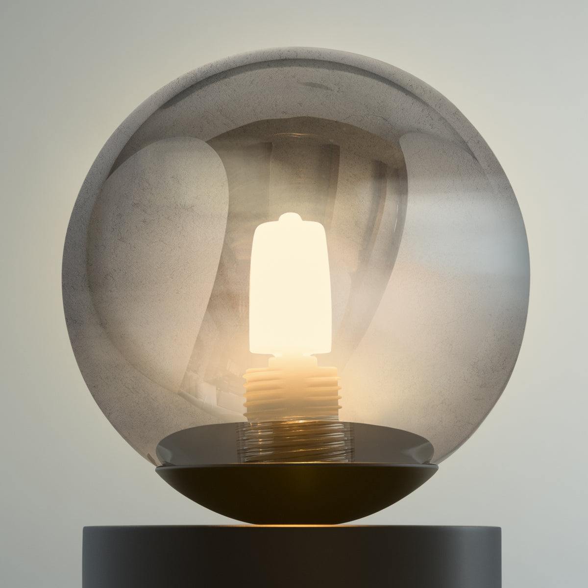 Lampă de masă Perlage TL1, alb – ambient
