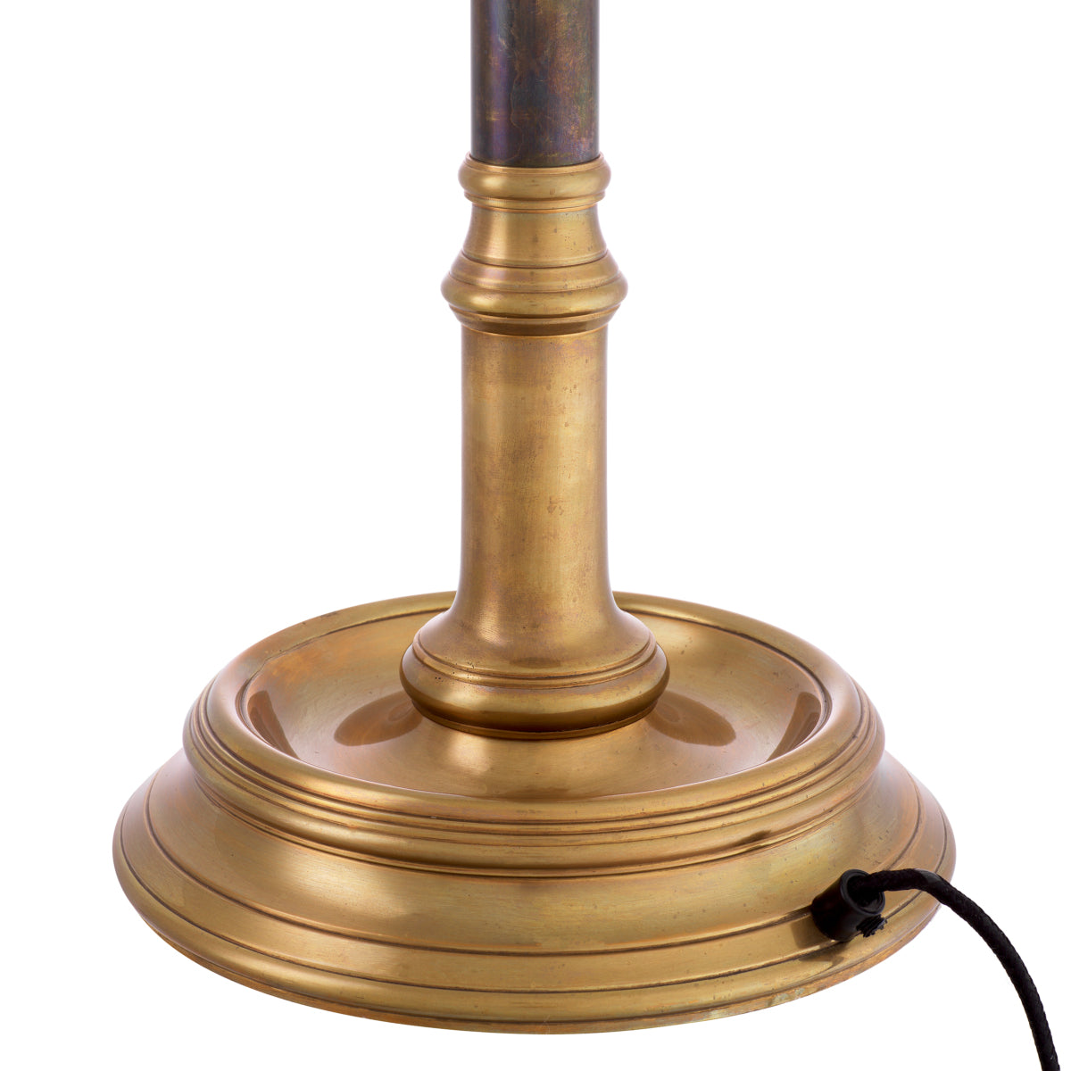 Lampă de podea Charlene, finisaj alamă vintage