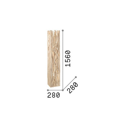 Lampă de podea Driftwood PT3 – desen tehnic cu dimensiuni