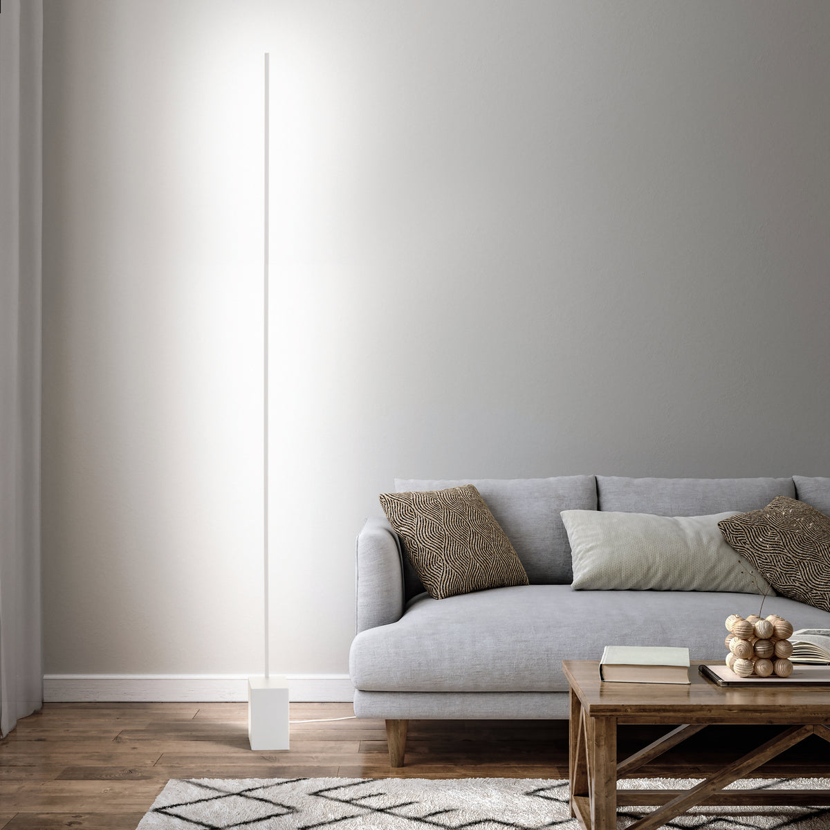 Lampă de podea Essence PT pătrată 3000K, negru – ambient