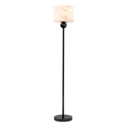 Lampă de podea Etruscan, finisaj bronz cu reflexe, alabastru