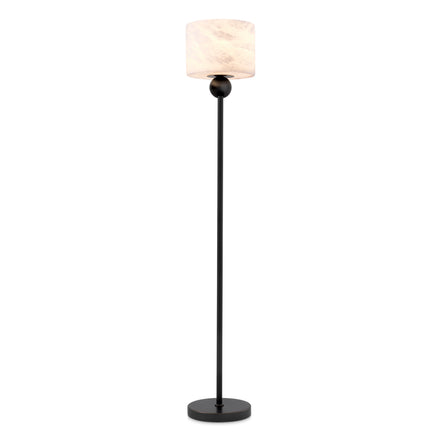 Lampă de podea Etruscan, finisaj bronz cu reflexe, alabastru