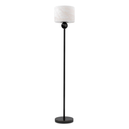 Lampă de podea Etruscan, finisaj bronz cu reflexe, alabastru