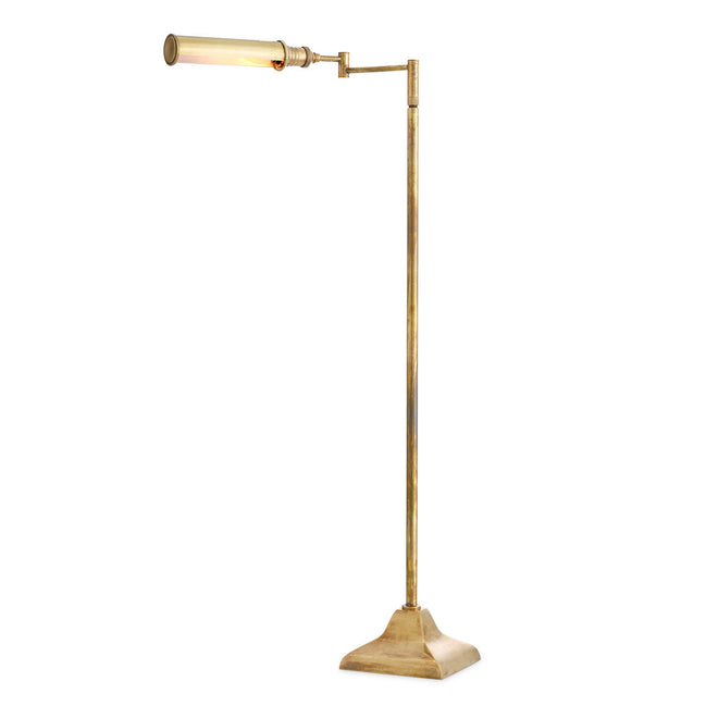 Lampă de podea Kingston, finisaj alamă vintage