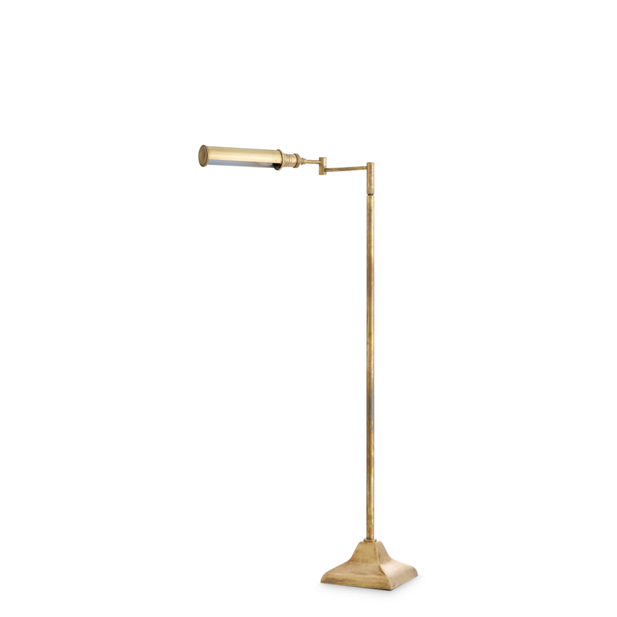 Lampă de podea Kingston, finisaj alamă vintage