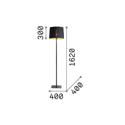 Lampă de podea Nordik PT1 – desen tehnic cu dimensiuni