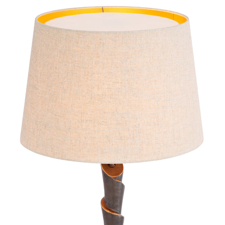 Lampă de podea Riverbank, finisaj bronz cu reflexe, cu abajur