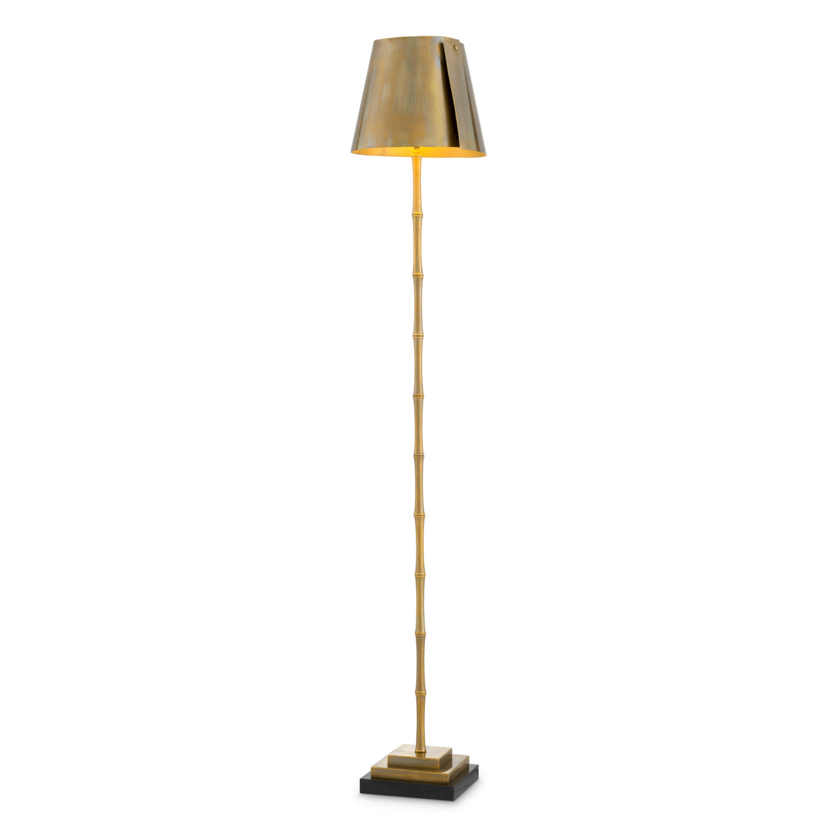 Lampă de podea Seraphina, finisaj alamă vintage